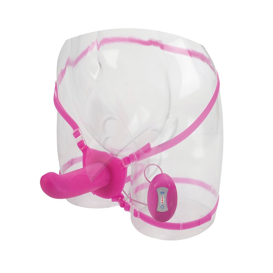 7 Function Love Rider Dual Action Strap On Pink