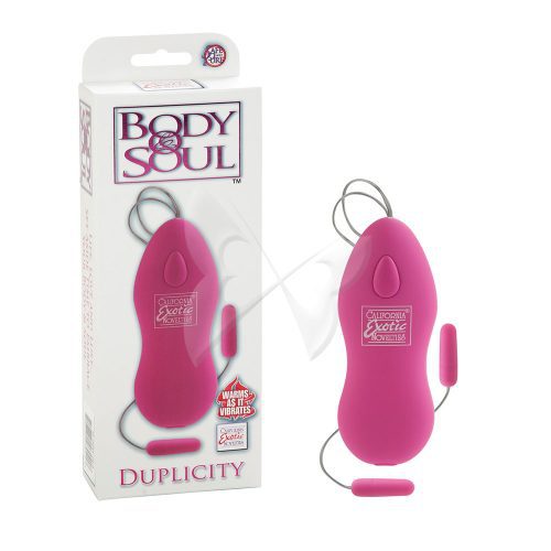 Body & Soul Duplicity Warming Bullet Vibrators (Pink)