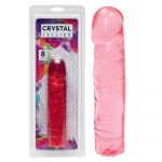 Crystal Jellies 8 Inch Classic Dong Pink | Realistic Dildos