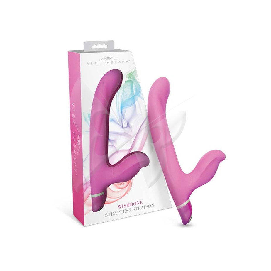 Vibe Therapy Wishbone Strapless Strap On (Pink)