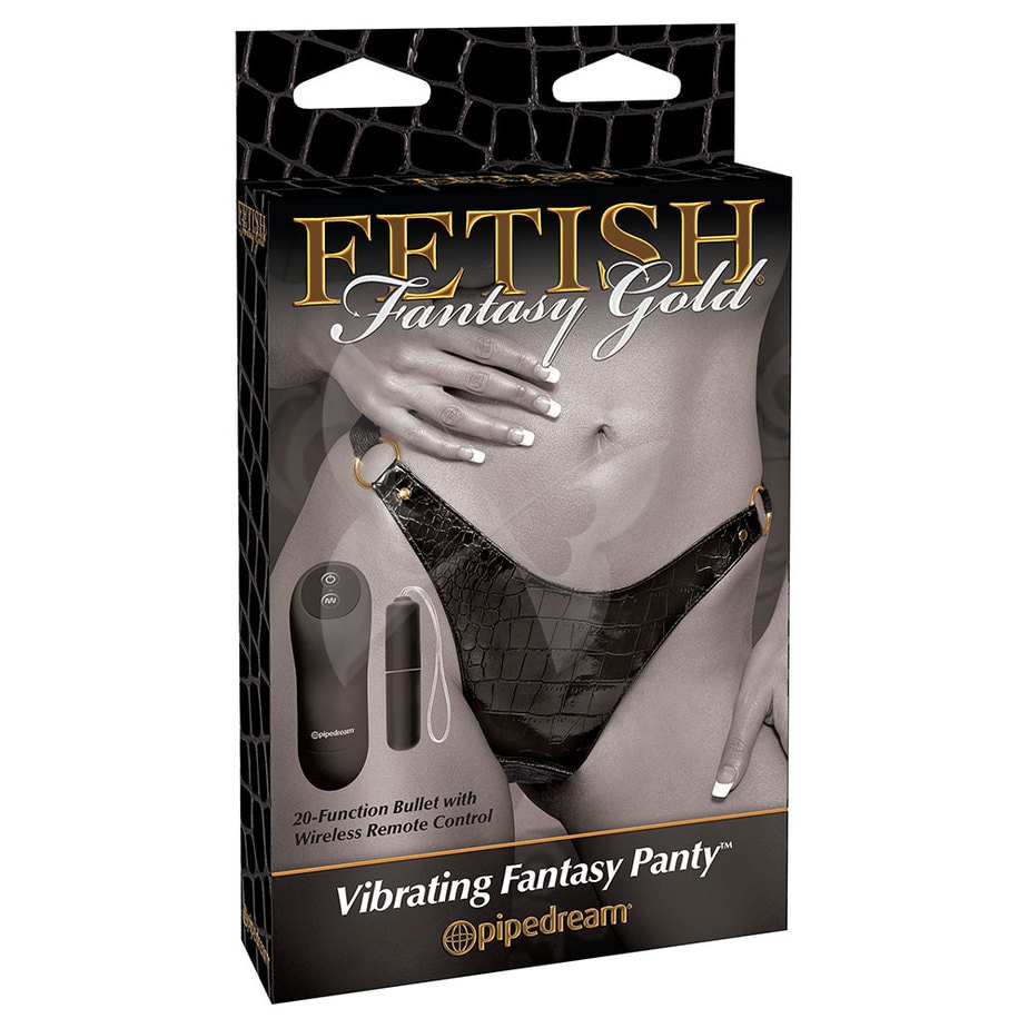 Fetish Fantasy Gold Vibrating Fantasy Panty Box