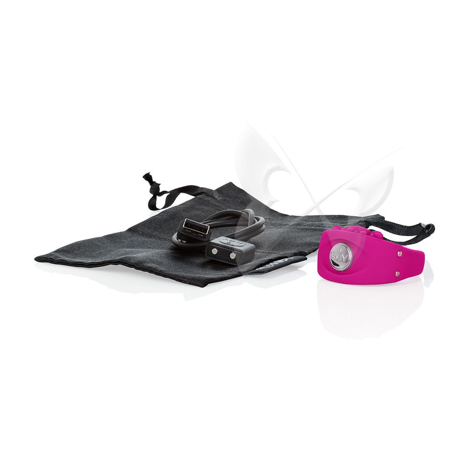 Key by Jopen Ela (Pink) Satin Bag & USB recharge cable