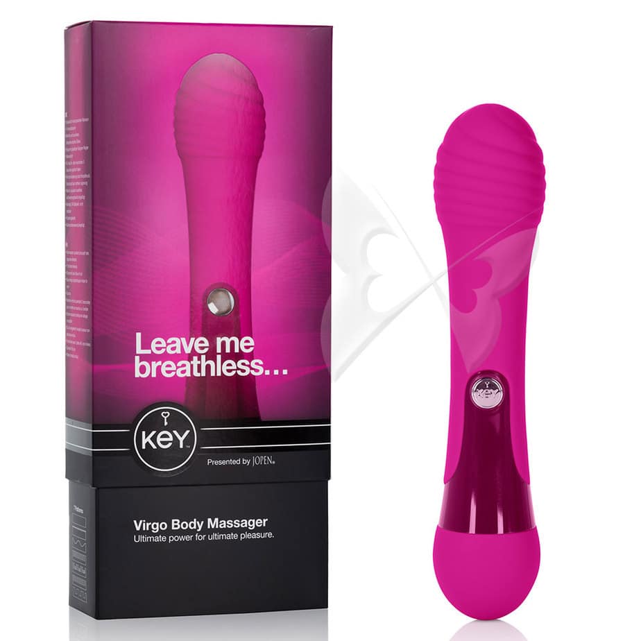 Key by Jopen Virgo Massage Wand (Raspberry Pink) Box