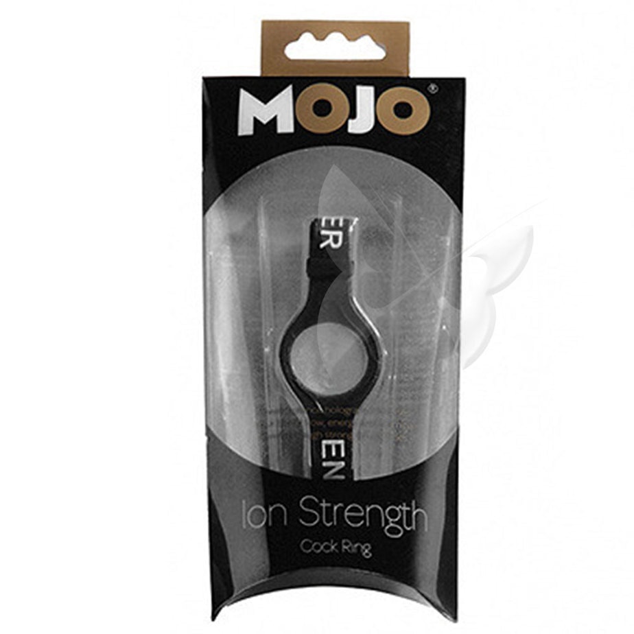 Mojo Ion Strength Cock Ring (Black) Box