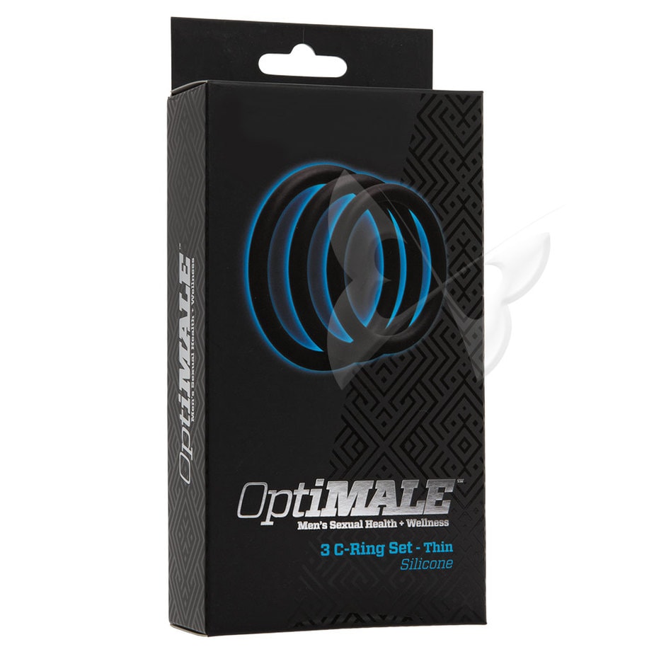 OptiMALE 3 C Ring Set Thin (Black) Box
