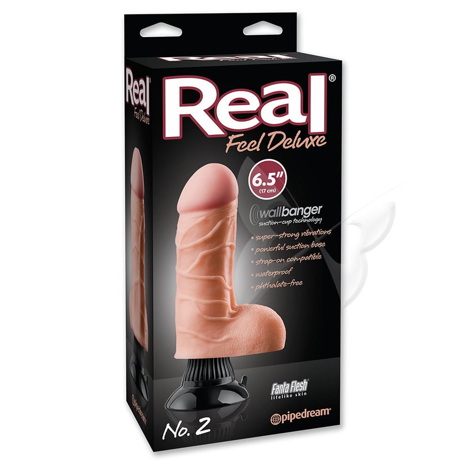 Real Feel Deluxe 6.5 Inch Flesh Realistic Vibrator