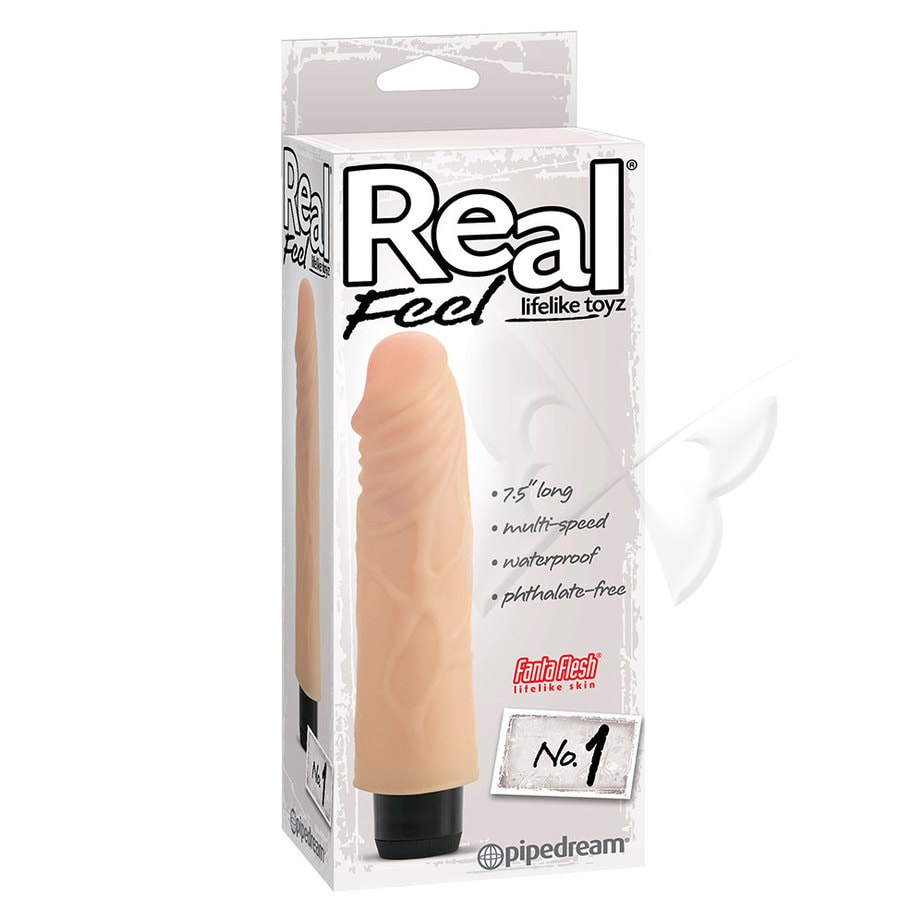 Real Feel Lifelike Toyz 7.5 Inch Flesh Realistic Vibrator Box