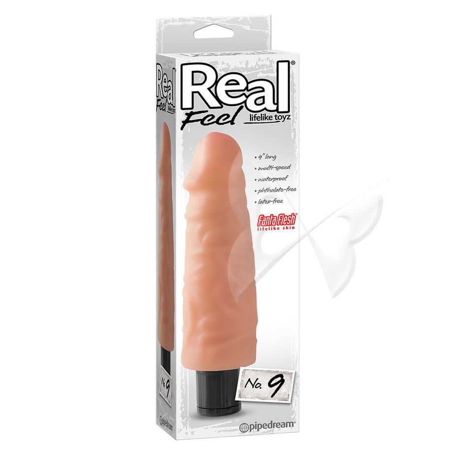 Real Feel Lifelike Toyz 9 Inch Flesh Realistic Vibrator Box