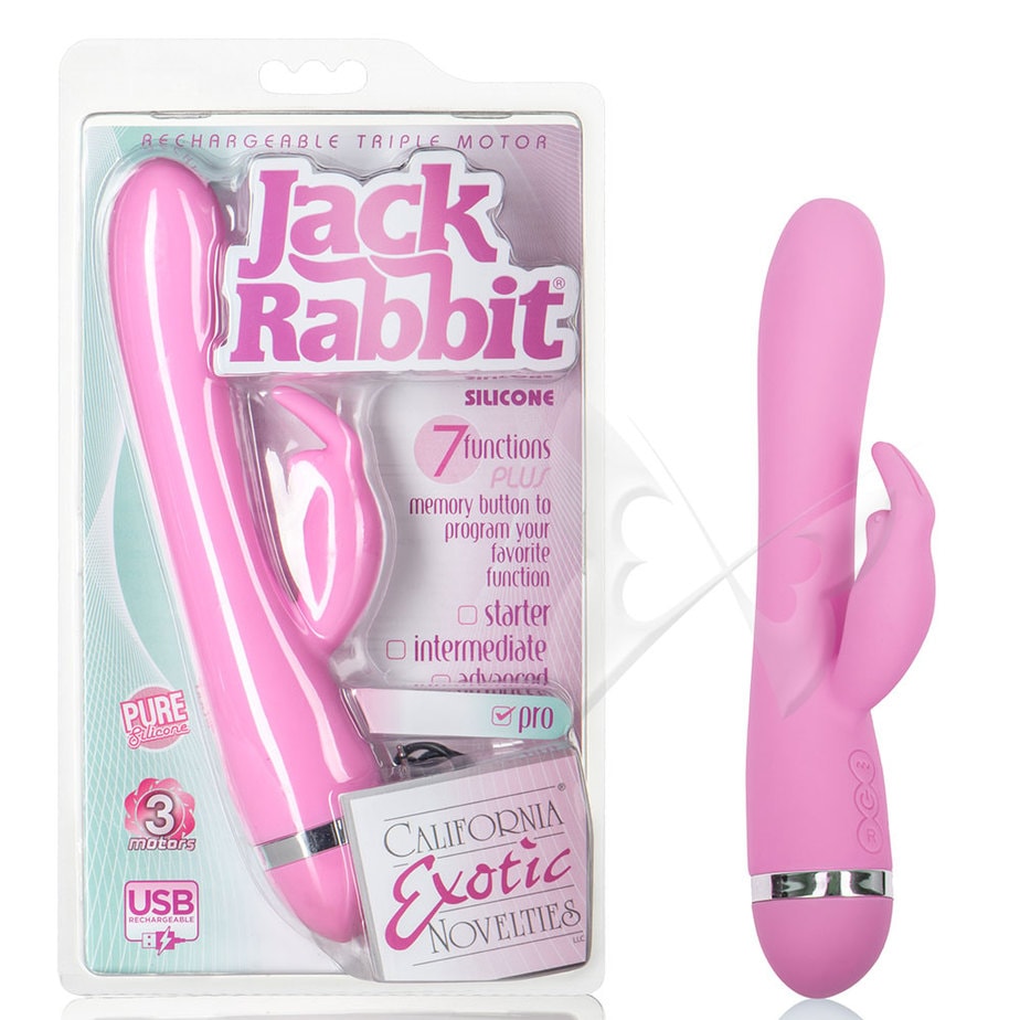 Rechargeable Triple Motor Jack Rabbit (Pink) Box Rechargeable Triple Motor Jack Rabbit (Pink) Box