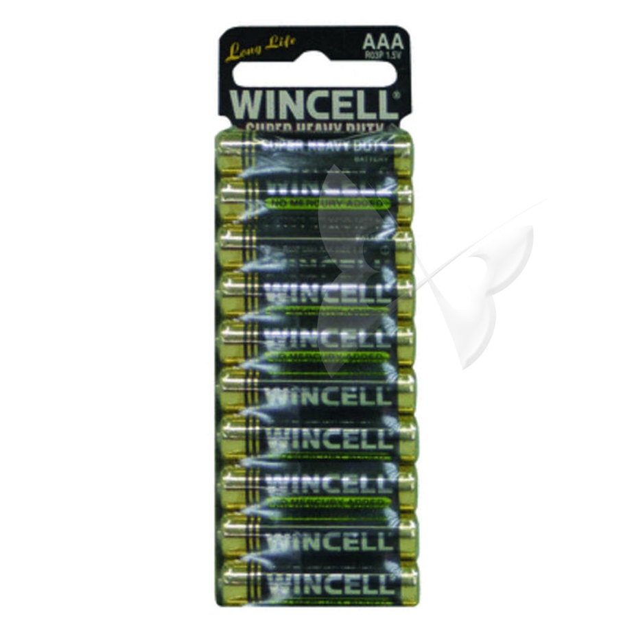Wincell AAA Super Heavy Duty Batteries 10 Pack Wincell AAA Super Heavy Duty Batteries 10 Pack