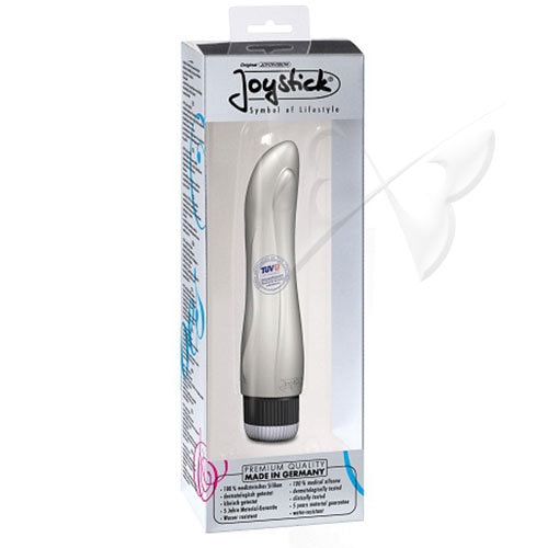 Joystick WonderWater Silver Metallic Silicone Vibrator Box Joystick WonderWater Silver Metallic Silicone Vibrator Box