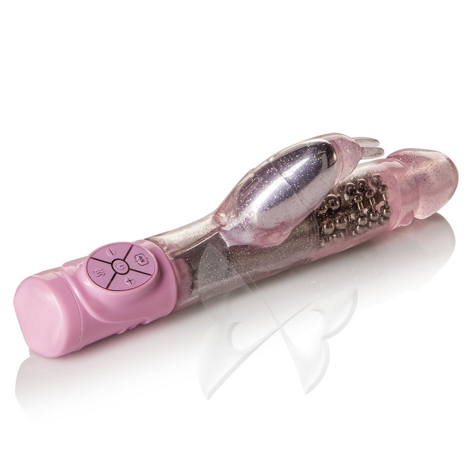 Thrusting Action Jack Rabbit Vibrator (Pink) 5