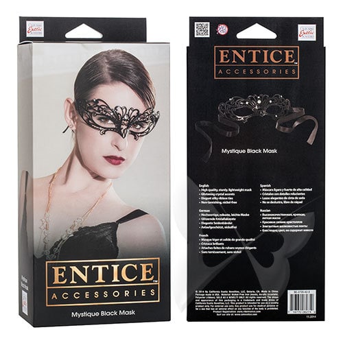 Entice Accessories Mystique Mask (Black) Box