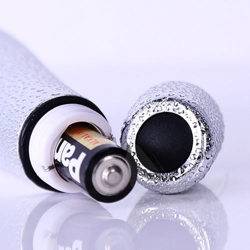 Rain Waterproof Bullet Vibrator (Silver) Battery