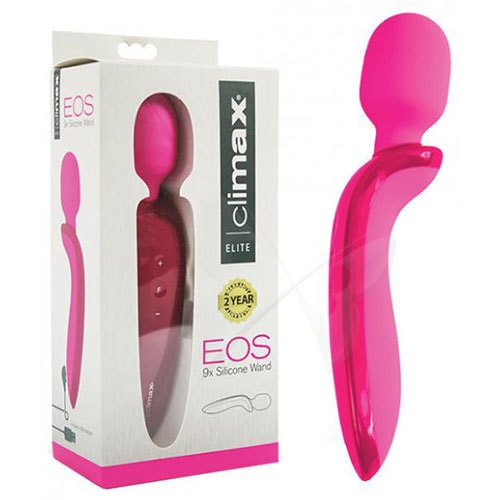 Climax Elite EOS 9X Silicone Wand (Pink) Box