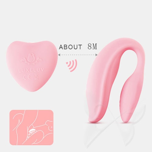 LUXELUV Love2U Couples Massager (Pink) Couples Sex Toy