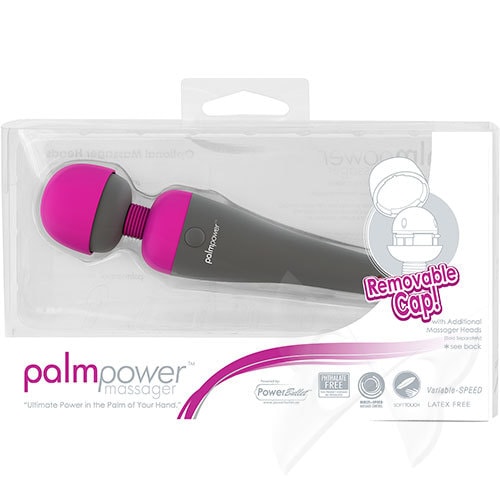 Palm Power Massager Fuchsia Massage Wand Box