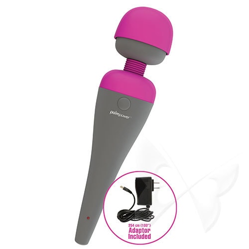 Palm Power Massager Fuchsia Massage Wand USB Rechargeable