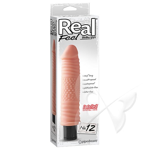 Real Feel Lifelike Toyz 10.5 Inch Flesh Realistic Vibrator Box Real Feel Lifelike Toyz 10.5 Inch Flesh Realistic Vibrator Box