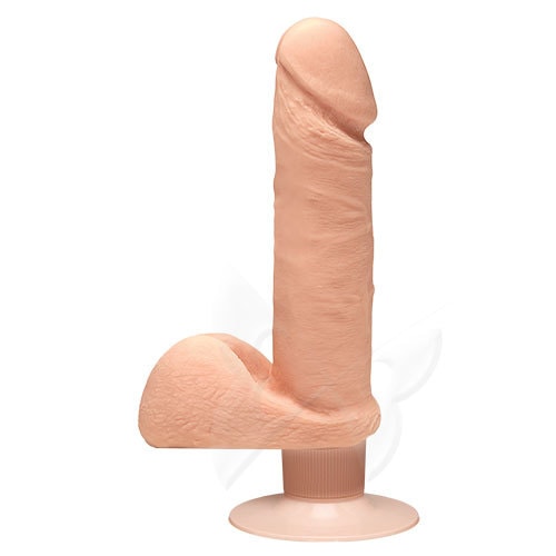 The D Perfect D Vibrating 7 Inch Vanilla Realistic Vibrator