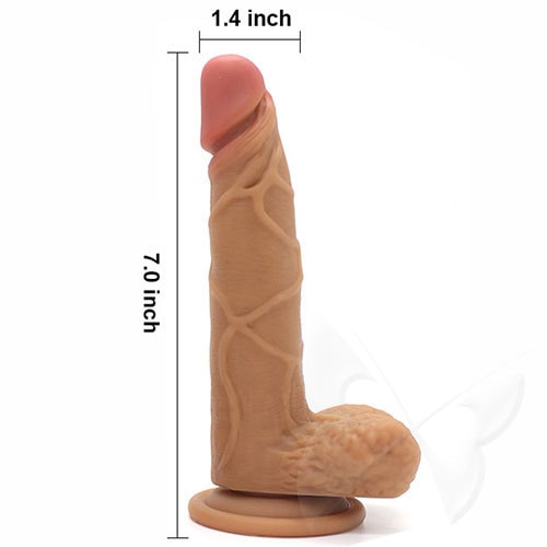 LIFELIKE 7 Inch Realistic Dildo (Flesh) DimensionsLIFELIKE 7 Inch Realistic Dildo (Flesh) Dimensions