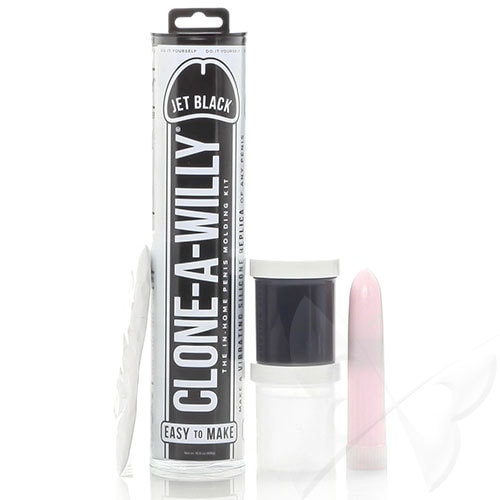 Clone A Willy Kit Realistic Vibrator Penis Casting Kit (Jet Black)