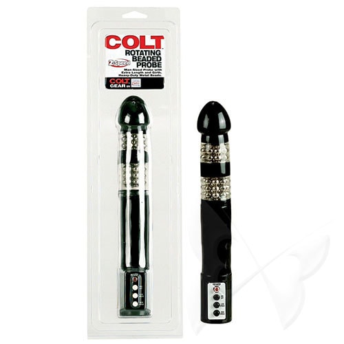 COLT Rotating Beaded Probe 8.5 Inch Anal Vibrator Packaging COLT Rotating Beaded Probe 8.5 Inch Anal Vibrator Packaging