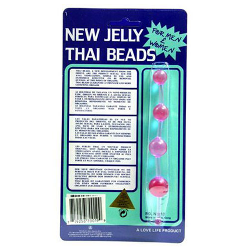 Thai Anal Beads (Pink) Packaging