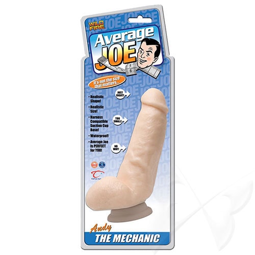 Average Joe Mechanic Andy Realistic Dildo Packaging