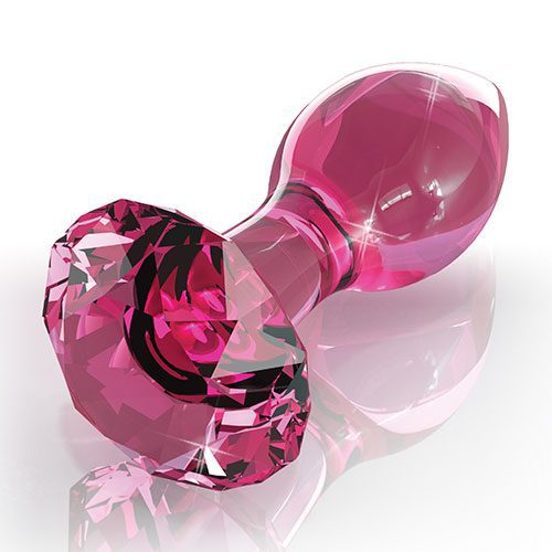 Icicles No 79 Glass Butt Plug (Pink Diamond)
