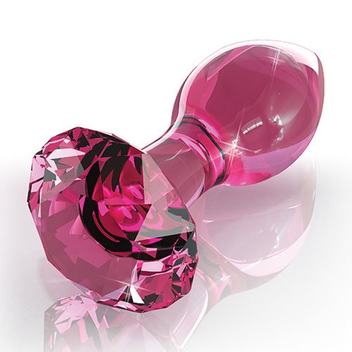 Icicles No 79 Glass Butt Plug (Pink Diamond)