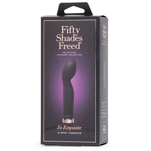 Fifty Shades Freed So Exquisite Rechargeable G Spot Vibrator Box