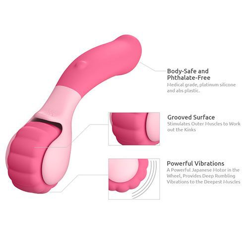 Jimmyjane Evoke Sol-o Massage Wheel Vibrator Features 1