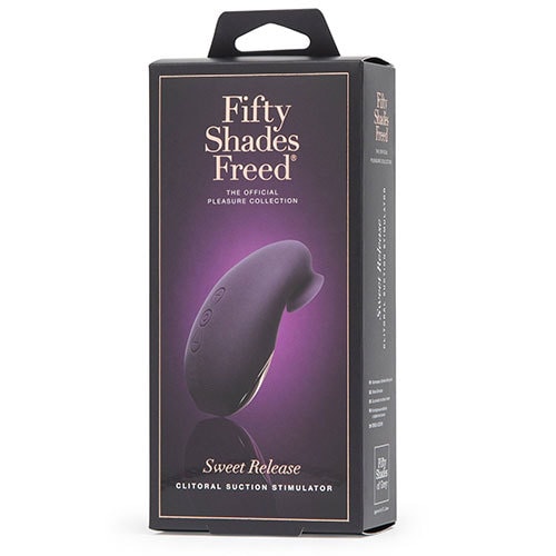Fifty Shades Freed Sweet Release Rechargeable Clitoral Suction Stimulator Box