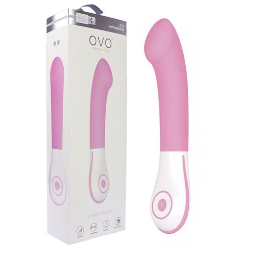 OVO E3 Rechargeable G Spot Vibrator (Pink) Box