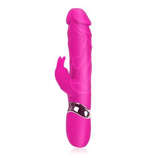 XXXtreme Kink Veiny Realistic Vibrating Cock Rabbit Vibrator (Pink)