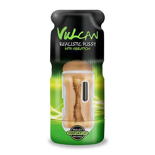 Cyberskin Vulcan Realistic Pussy with Vibration Mocha Vibrating Masturbator Box Cyberskin Vulcan Realistic Pussy with Vibration Mocha Vibrating Masturbator Box
