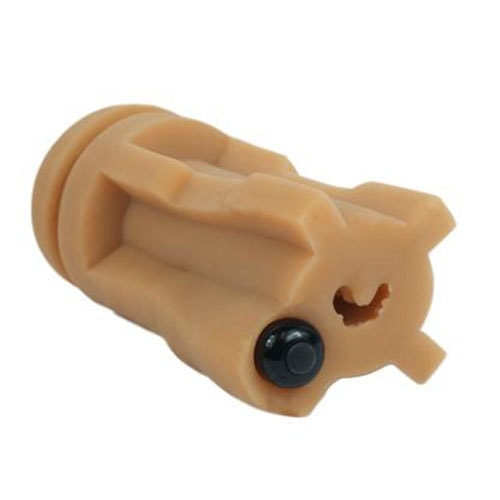 Cyberskin Vulcan Realistic Pussy with Vibration Mocha Vibrating Masturbator Bullet