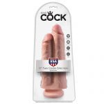 King Cock 9 Inch Two Cocks One Hole Flesh Realistic Dildo Packaging