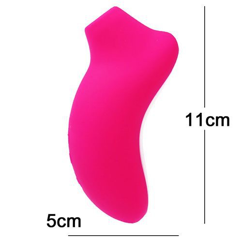 LELO SONA Cruise Sonic Clitoral Massager (Cerise) Dimensions