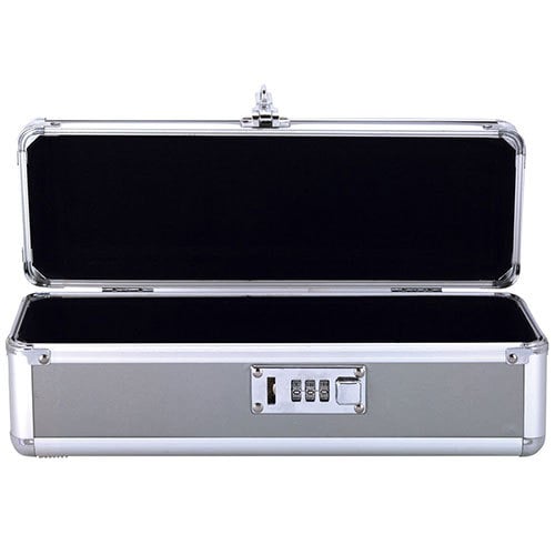 Lockable Storage Case Medium (Silver) Open