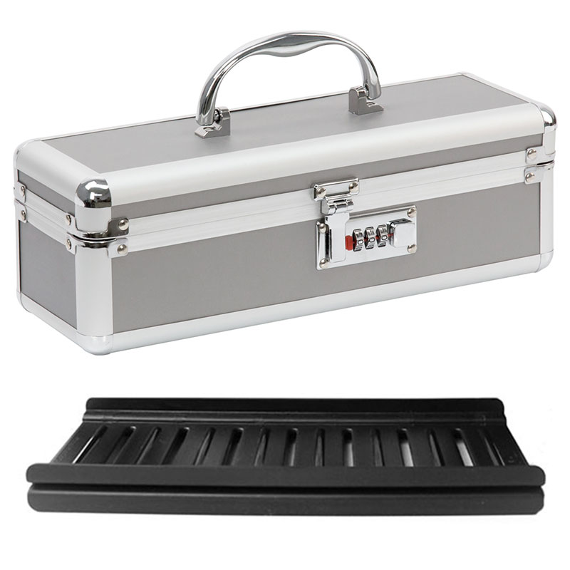 Lockable Sex Toy Case Small Silver