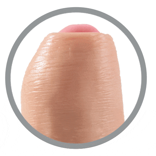 King Cock 9 Inch Uncut Cock Realistic Uncircumcised Dildo - Image 2