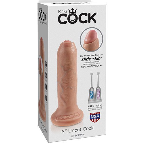 King Cock 6 Inch Uncut Cock Flesh | Uncircumcised Dildos King Cock 6 Inch Uncut Cock Flesh | Uncircumcised Dildos