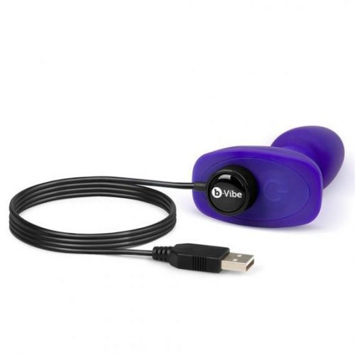 b-Vibe Rimming Plug Petite (Purple) USB Rechargeable