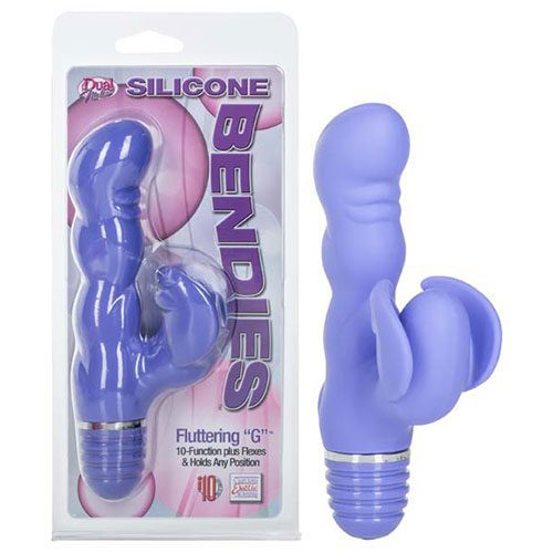 Silicone Bendies Bendi Fluttering G Purple | Rabbit Vibrators