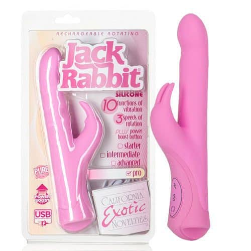 Rechargeable Rotating Jack Rabbit Pink | Rabbit Vibrators