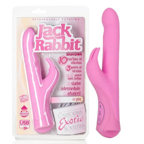 Rechargeable Rotating Jack Rabbit Pink | Rabbit Vibrators