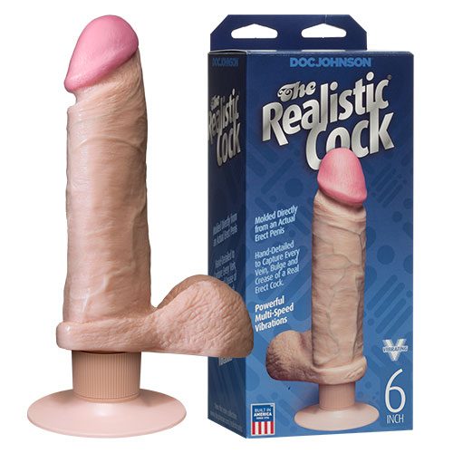 The Realistic Cock Vibrating 6 Inch