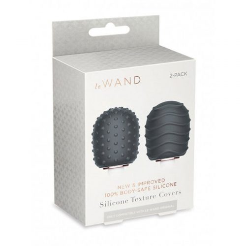 Le Wand Original Silicone Texture Covers 2-Pack (Dark Grey)